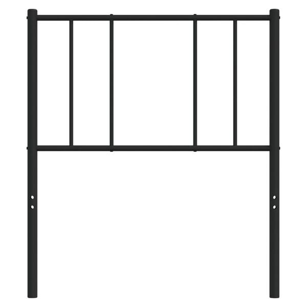 vidaXL Metalowe wymienne wezgłowie, czarne, 80 cm
