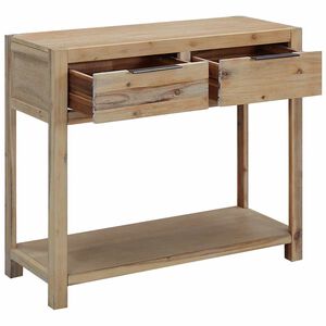 vidaXL Stolik typu konsola, 82 x 33 x 73 cm, lite drewno akacjowe