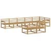 vidaXL Zestaw sof na zewnątrz 8 pcs Biały 406 x 168,5 x 73 cm