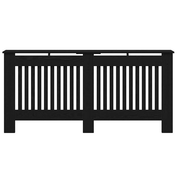 vidaXL Pokrywa Grzejnika Czarny Dąb 172 x 19 x 81,5 cm