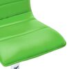 vidaXL Krzesło barowe, zielone, sztuczna sk&oacute;ra