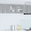vidaXL Szafka wisząca z drzwiami Szary Sonoma i Biały 80 x 31 x 40 cm