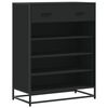 vidaXL Szafka na buty, czarna, 75x38x97,5 cm