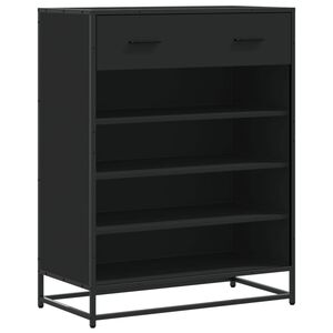 vidaXL Szafka na buty, czarna, 75x38x97,5 cm