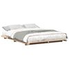 vidaXL Ramka ł&oacute;żka Brązowy 160 x 210 cm Lite drewno sosnowe
