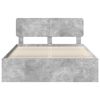 vidaXL Ramka ł&oacute;żka Betonowy 140 x 200 cm Lite drewno sosnowe