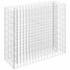 vidaXL Podwyższona donica gabionowa, galwanizowana stal, 90x30x90 cm