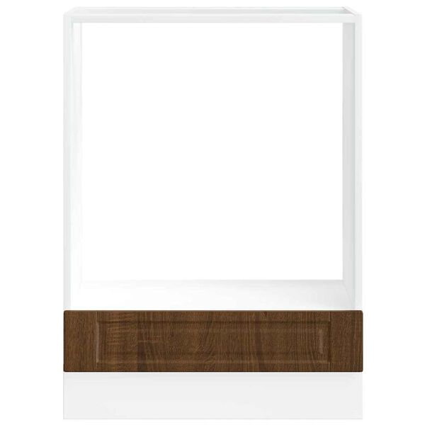 vidaXL Szafka piekarnikowa Porto, brązowy dąb, materiał drewnopochodny