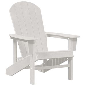 vidaXL Krzesło Adirondack Biały HDPE