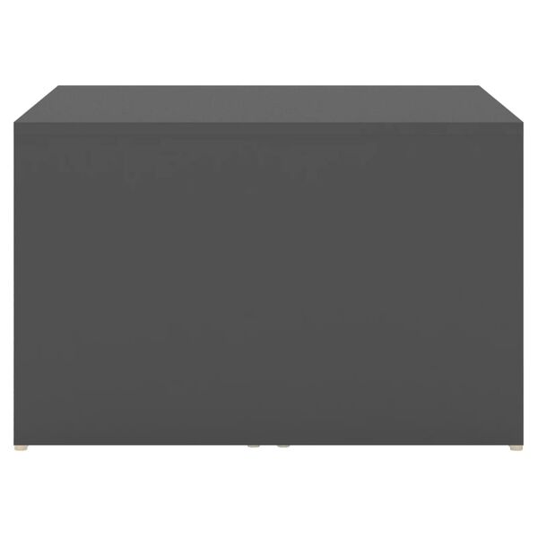 vidaXL Zestaw 3 stolików kawowych, szary, 60x60x38 cm