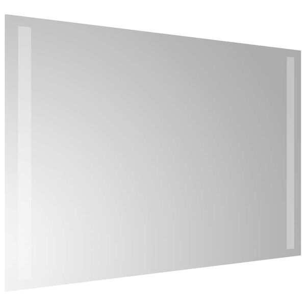 vidaXL Lustro łazienkowe z LED, 60x40 cm