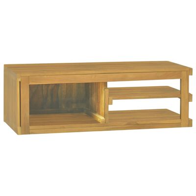 vidaXL Ścienna szafka łazienkowa, 90x40x30 cm, lite drewno tekowe