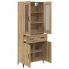 vidaXL Highboard z szufladą Dąb rzemieślniczy 69,5 x 34 x 180 cm