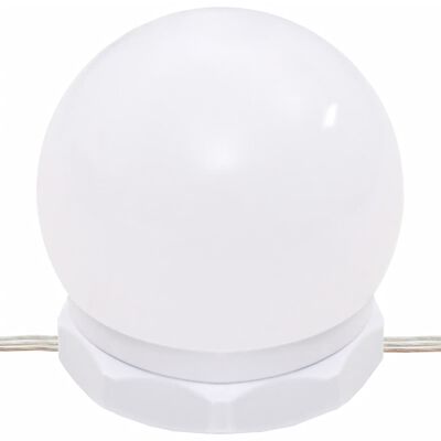 vidaXL Zestaw z toaletką i oświetleniem LED, dąb sonoma