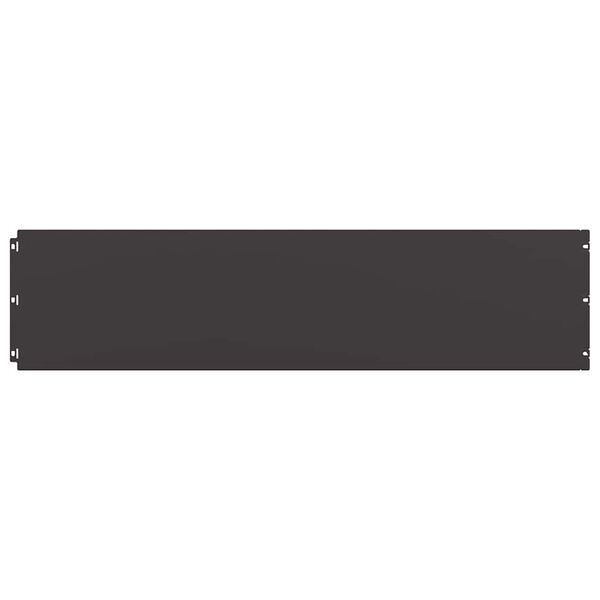 vidaXL Obrzeża trawnikowe 10 szt. Czarne Stal walcowana na zimno