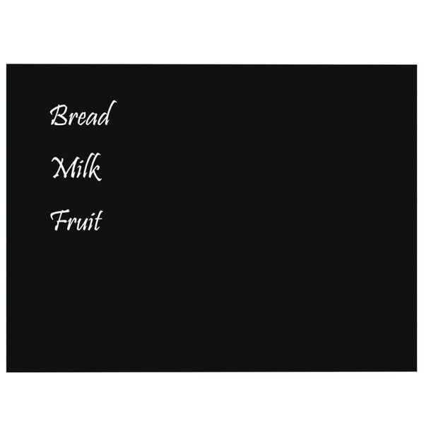 vidaXL Ścienna tablica magnetyczna, czarna, 80x60 cm,&nbsp;szkło hartowane