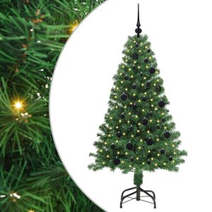 vidaXL Sztuczna choinka z podstawą Zielony 150 cm PVC i Stal i Plastik