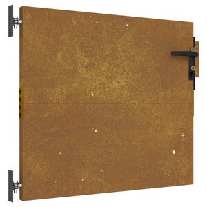 vidaXL Furtka ogrodowa, 85x125 cm, stal kortenowska
