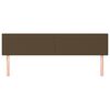 vidaXL Zagł&oacute;wki, ciemnobrązowe, 160x5x78/88 cm, tkanina