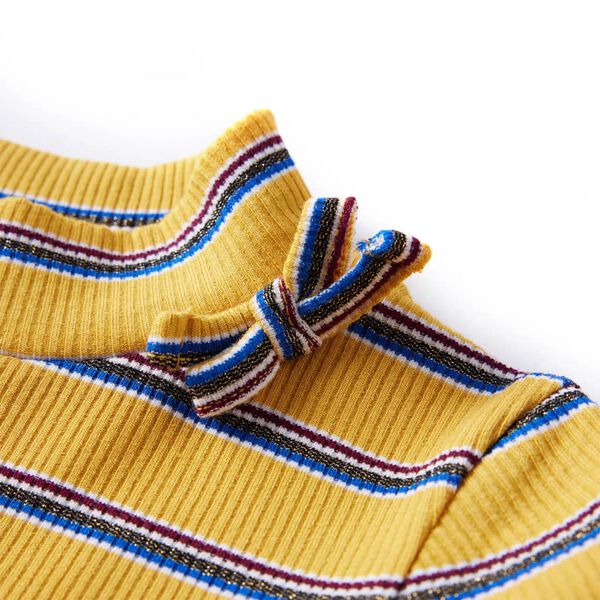 Koszulka dziecięca z długimi rękawami, ochra, 128