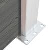 vidaXL Panel ogrodzeniowy z WPC, 175x146 cm, szary