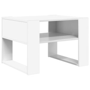 vidaXL Stolik kawowy Biały 66 x 53 x 45 cm Drewno inżynieryjne
