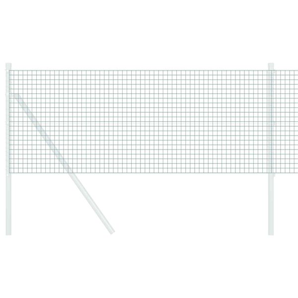 vidaXL Spawana siatka ogrodzeniowa Zielony 0.8 x 10 m