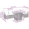 vidaXL Zestaw Sof na Ogr&oacute;d z przechowywaniem 7 pcs Beżowy Polirattan