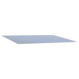 vidaXL Materiał zapasowy do markizy Niebieski i biały 600 &times; 350 cm