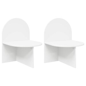 vidaXL Stolik nocny 2 szt. Biały 48 x 49 x 65 cm Drewno inżynieryjne