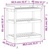 vidaXL Stolik ogrodniczy z p&oacute;łkami, 82,5x45x86,5 cm, drewno daglezjowe