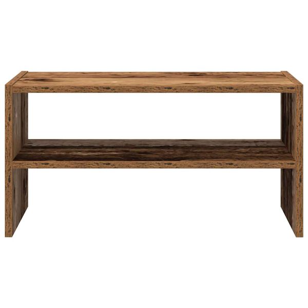 vidaXL Stojak na buty, sztaplowany, stare drewno, 60x30x30,5 cm