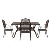 vidaXL Zestaw do jadalni w ogrodzie 5 pcs kolor bronzu Aluminium