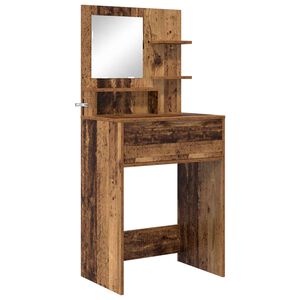 vidaXL Toaletki do sypialni Stare drewno 80 x 39,6 x 135 cm