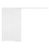 vidaXL Żaluzje pionowe z białego materiału 120x180 cm