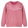 vidaXL Bluza dziecięca, z aksamitną wstawką, malinowa, 128