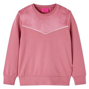 Bluza dziecięca, z aksamitną wstawką, malinowa, 128