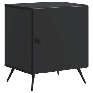 vidaXL Szafka Nocna Czarny 43 x 34,5 x 50 cm Drewno inżynieryjne