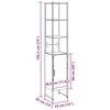 vidaXL Szafka Łazienkowa z p&oacute;łką dąb artisan 33 x 33 x 185,5 cm