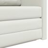 vidaXL Sofa Bed 110cm Biały Sztuczna sk&oacute;ra