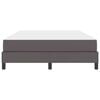 vidaXL Ramka ł&oacute;żka z materacem Szary 140 x 190 cm tkanina