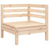 vidaXL Ogrodowa sofa narożna, lite drewno sosnowe