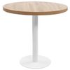 vidaXL Stolik bistro, jasnobrązowy, 80 cm, MDF