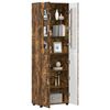 vidaXL Highboard z p&oacute;łką FLORIN Dąb wędzony 60 x 35 x 182 cm