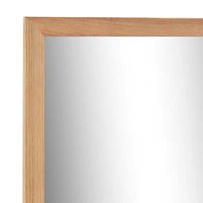 vidaXL Lustro łazienkowe, 60x12x62 cm, z ramą z drewna orzechowego