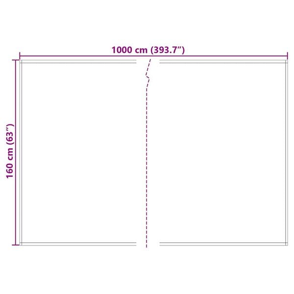 vidaXL Wymiana Zadaszenia Ż&oacute;łty i Szary 1000 x 160 cm