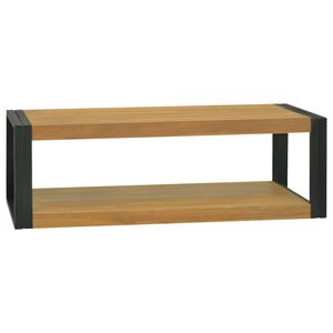 vidaXL Łazienkowa p&oacute;łka ścienna, 110x45x35 cm, lite drewno tekowe