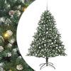 vidaXL Sztuczna choinka Zielony 180 cm PVC, plastik i stal