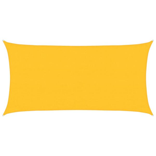 vidaXL Żagiel przeciwsłoneczny, 160 g/m&sup2;, ż&oacute;łty, 3x6 m, HDPE