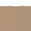 vidaXL Markiza pionowa, kolor taupe, 180x1000 cm, tkanina Oxford